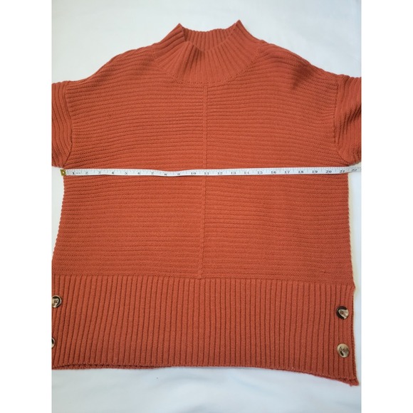 Madison + Hudson Women's Long Sleeve Sweater Orange Sz M - Picture 7 of 14